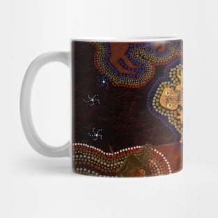 "Desert Heat"" Australian Aboriginal Style Art Mug